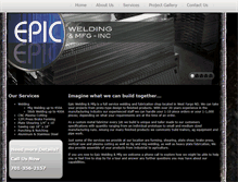 Tablet Screenshot of epicweldingmfg.com